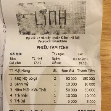 Tổng hợp- Nhà Hàng Linh's Kitchen - Mã Mây