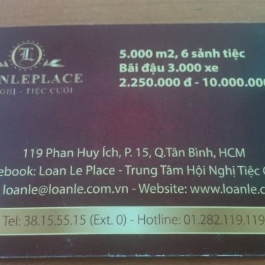 Tổng hợp- Nhà Hàng Loan Lê Place - Hội Nghị, Tiệc Cưới - Phan Huy Ích