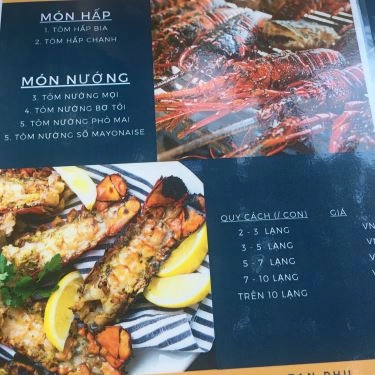 Thực đơn- Quán Ăn Lobster - Tôm Hùm Ngon - Đỗ Đức Dục