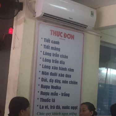 Thực đơn- Quán Ăn Lòng Chần Cháo
