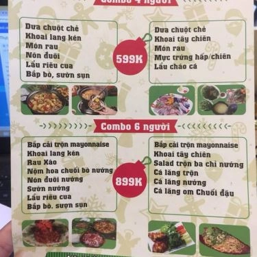Thực đơn- Quán Ăn Long Ngư - Ẩm Thực Việt