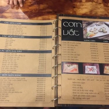Thực đơn- Quán Ăn Lúa - Cơm Niêu & Cơm Vắt Món Việt