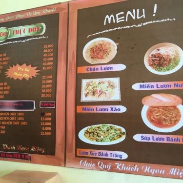 Thực đơn- Quán Ăn Lươn Nghệ An Bà Hai