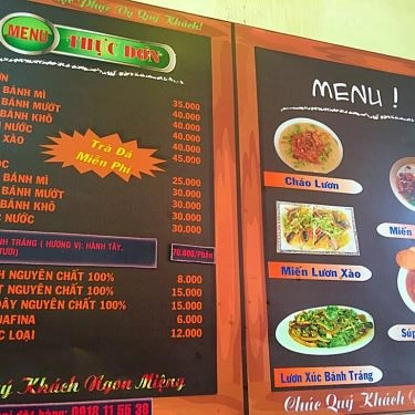 Thực đơn- Quán Ăn Lươn Nghệ An Bà Hai