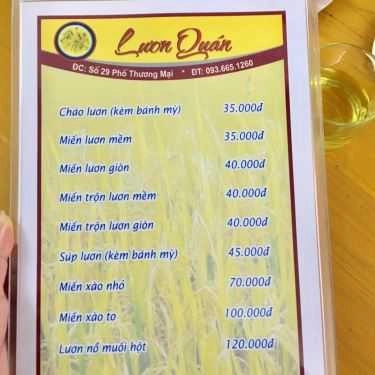 Thực đơn- Lươn Quán - Đặc Sản Xứ Nghệ