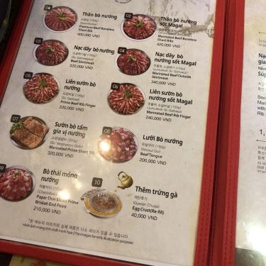 Thực đơn- Quán Ăn Magal BBQ