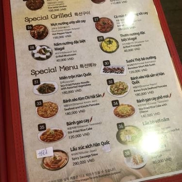 Thực đơn- Quán Ăn Magal BBQ
