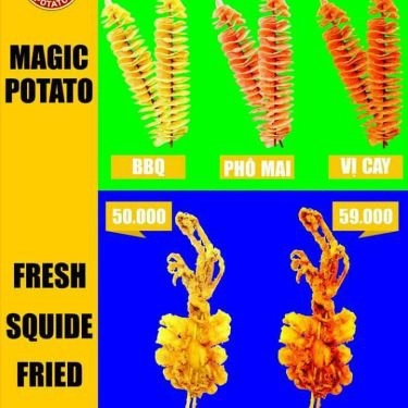 Thực đơn- Quán Ăn Magic Potato - Lotte Mart Nha Trang