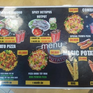 Thực đơn- Quán Ăn Magic Potato - Lotte Mart Nha Trang
