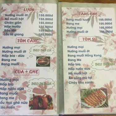 Thực đơn- Mai Ghé Nữa - Quán Ăn Hải Sản