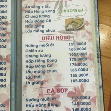 Thực đơn- Mai Ghé Nữa - Quán Ăn Hải Sản