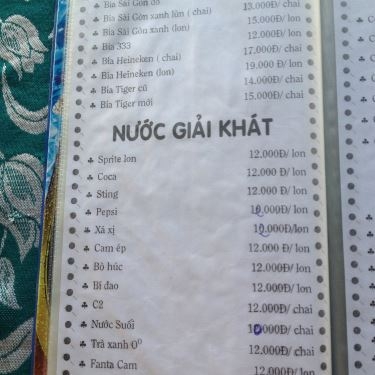 Thực đơn- Quán Ăn Cháo Cá Miền Tây 2