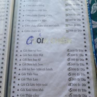 Thực đơn- Quán Ăn Cháo Cá Miền Tây 2