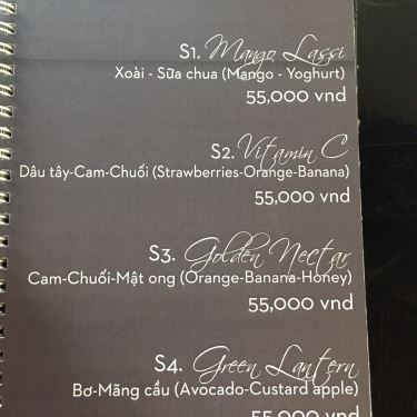 Thực đơn- Nhà Hàng Măm Măm Restaurant