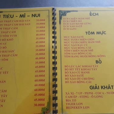 Thực đơn- Quán Ăn Mẫn Mẫn Mì Gia