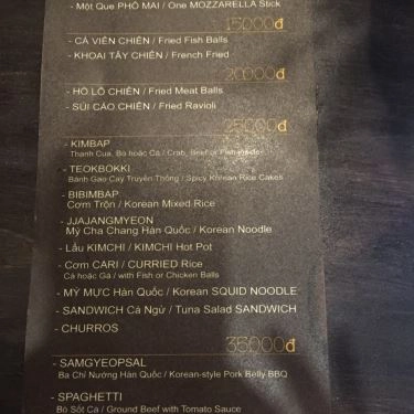 Tổng hợp- Quán Ăn Maru Food & Drinks - Món Ăn Hàn Quốc