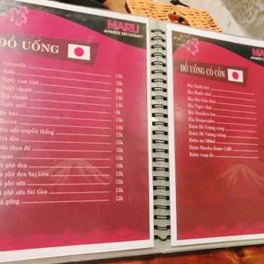 Thực đơn- Maru - Quán Ăn Nhật
