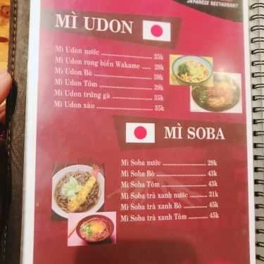 Thực đơn- Maru - Quán Ăn Nhật
