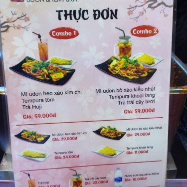 Thực đơn- Nhà Hàng Marukame Udon - Saigon Mall