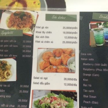 Thực đơn- Quán Ăn Mary's Spaghetti