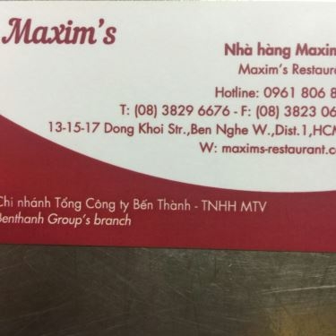 Tổng hợp- Maxim's Nam An - Nhà Hàng Sang Trọng