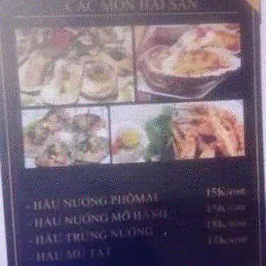 Thực đơn- Quán Ăn Hải Sản MCV - Phan Chu Trinh