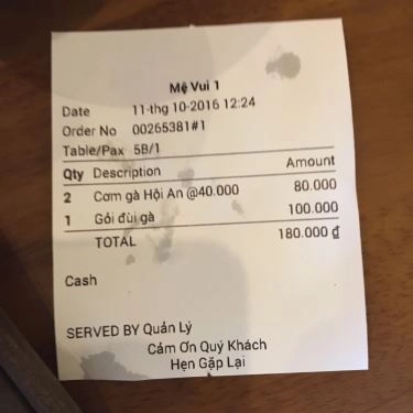 Tổng hợp- Quán Ăn Mệ Vui 1 - Cơm Gà Hội An
