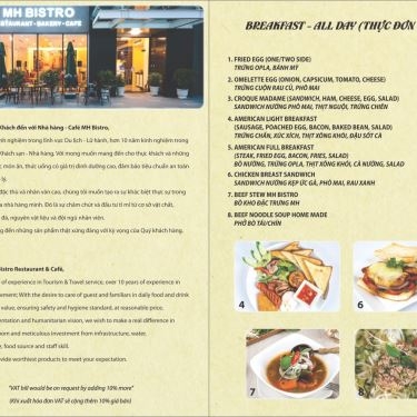Thực đơn- Nhà Hàng MH Bistro Restaurant