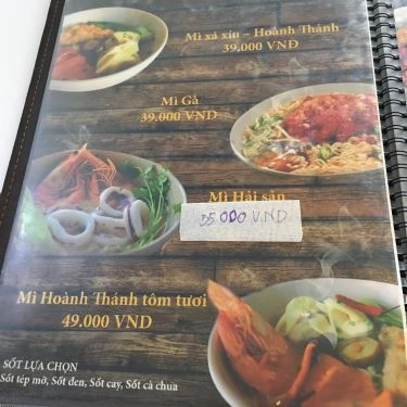 Thực đơn- Quán Ăn Mì Á Châu - Mì Tươi