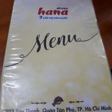 Thực đơn- Quán Ăn Hana - Mì Cay 7 Cấp Độ