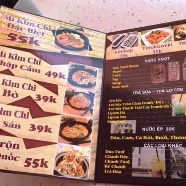Thực đơn- Quán Ăn Mì Cay Naga Viper 7 Cấp Độ