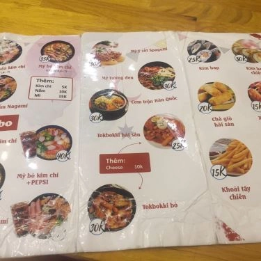 Thực đơn- Quán Ăn Mì Cay Nagami