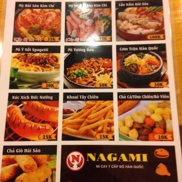 Thực đơn- Quán Ăn Mì Cay Nagami