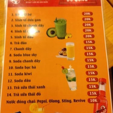 Thực đơn- Quán Ăn Mì Cay Nagami