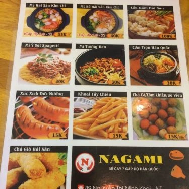 Thực đơn- Quán Ăn Mì Cay Nagami