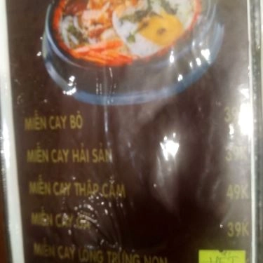 Thực đơn- Quán Ăn Nisin - Mì Cay 7 Cấp Độ