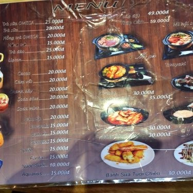 Thực đơn- Quán Ăn Mì Cay Omega - Trương Công Định