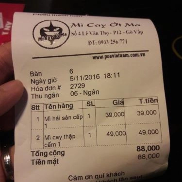 Tổng hợp- Quán Ăn Mì Cay Ớt Ma - Lê Văn Thọ
