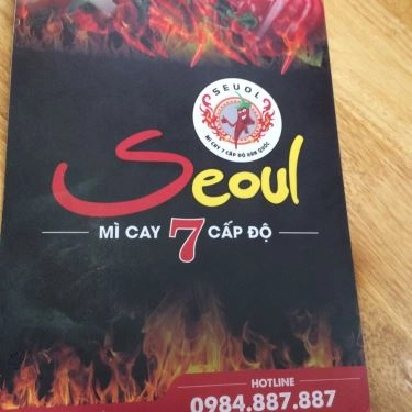 Thực đơn- Quán Ăn Mì Cay Seoul - Nguyễn Xiển