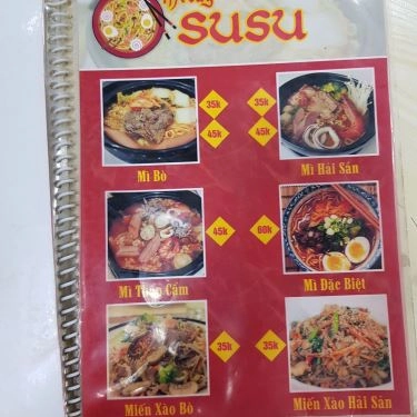 Thực đơn- Quán Ăn Su Su - Mì Cay 7 Cấp Độ