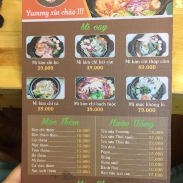 Thực đơn- Quán Ăn Mì Cay Yummy
