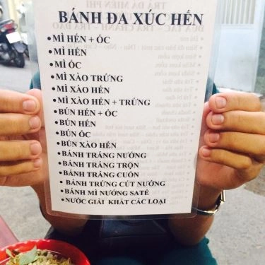 Thực đơn- Quán Ăn Mì Hến Thiện
