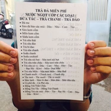 Thực đơn- Quán Ăn Mì Hến Thiện