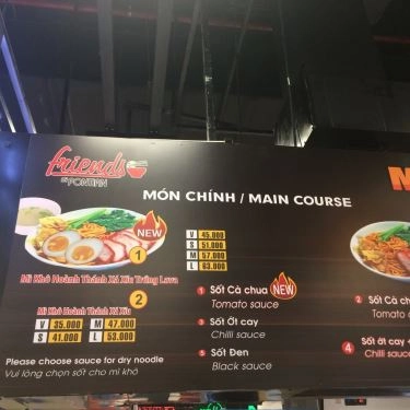 Thực đơn- Quán Ăn Friends By Pontian - Mì Singapore - Lotte Mart Gò Vấp