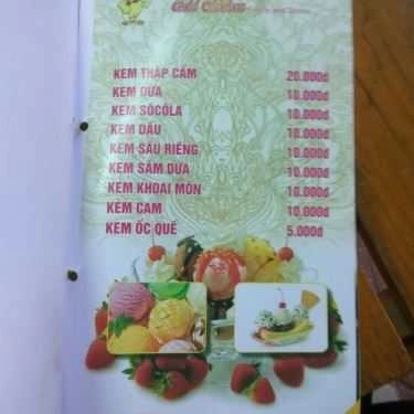Thực đơn- Quán Ăn Mì Ốp La Gà Vàng