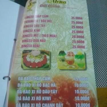 Thực đơn- Quán Ăn Mì Ốp La Gà Vàng
