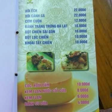 Thực đơn- Quán Ăn Mì Ốp La Gà Vàng