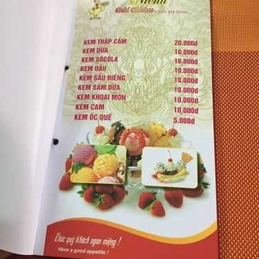 Thực đơn- Quán Ăn Mì Ốp La Gà Vàng