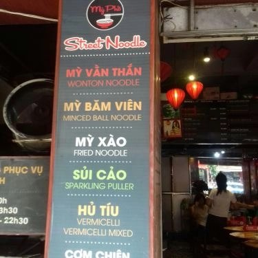 Thực đơn- Quán Ăn Mì Phố - Hàng Bông