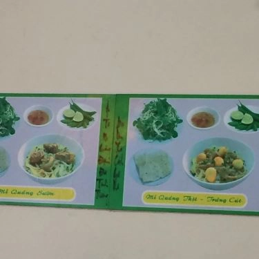 Thực đơn- Quán Ăn Mì Quảng 3 Anh Em - Cách Mạng Tháng 8